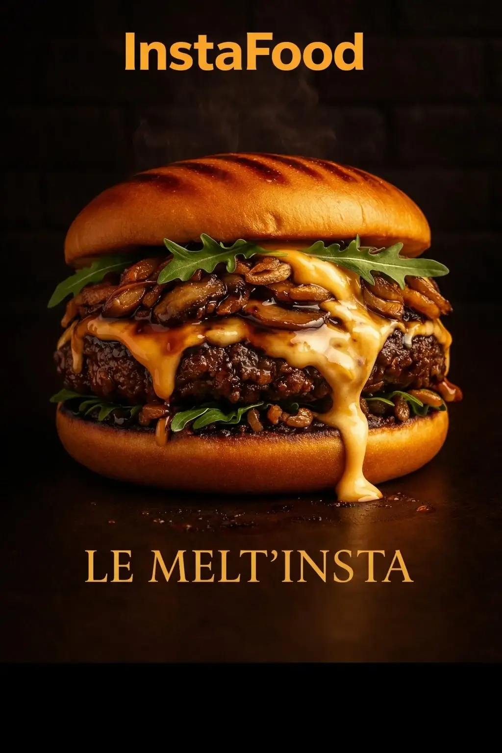 Melt’Instafood burger premium - steak haché sauce truffe fromage fondant