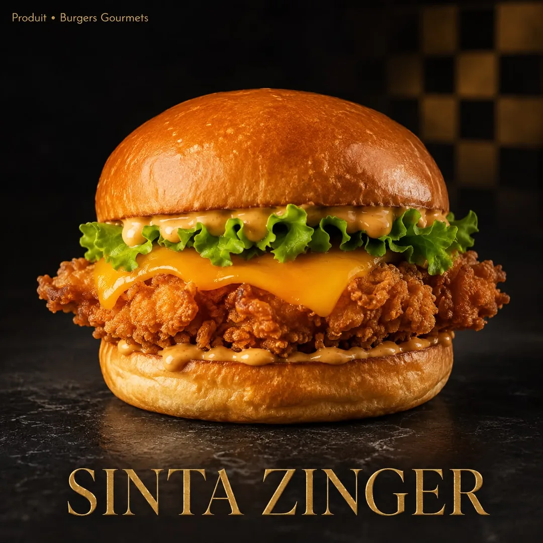 Burger Sinta Zinger au poulet croustillant